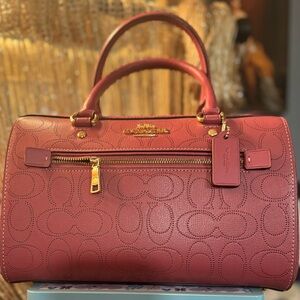 Coach Pink Leather Handbag